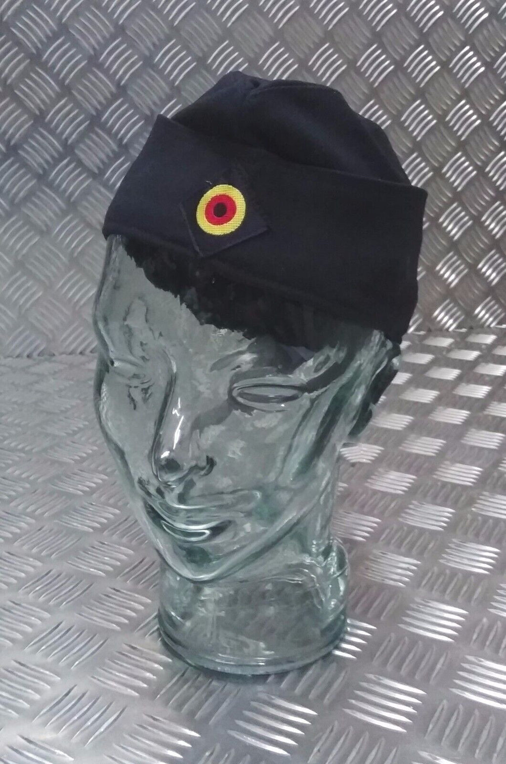 German Navy 100% Wool Flat Cap Envelope Side Cap Forage Hat Size 62cm - NEW
