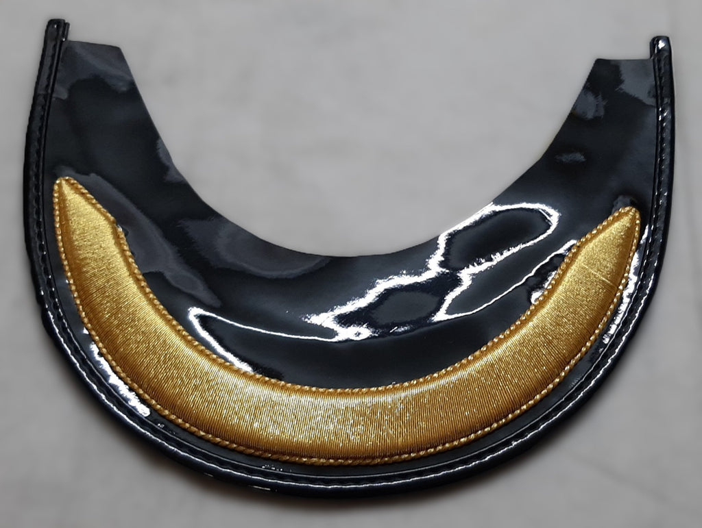 Field Ofc Peak British 20mm Gold Bar Visor for Dress Hat / Cap Small New