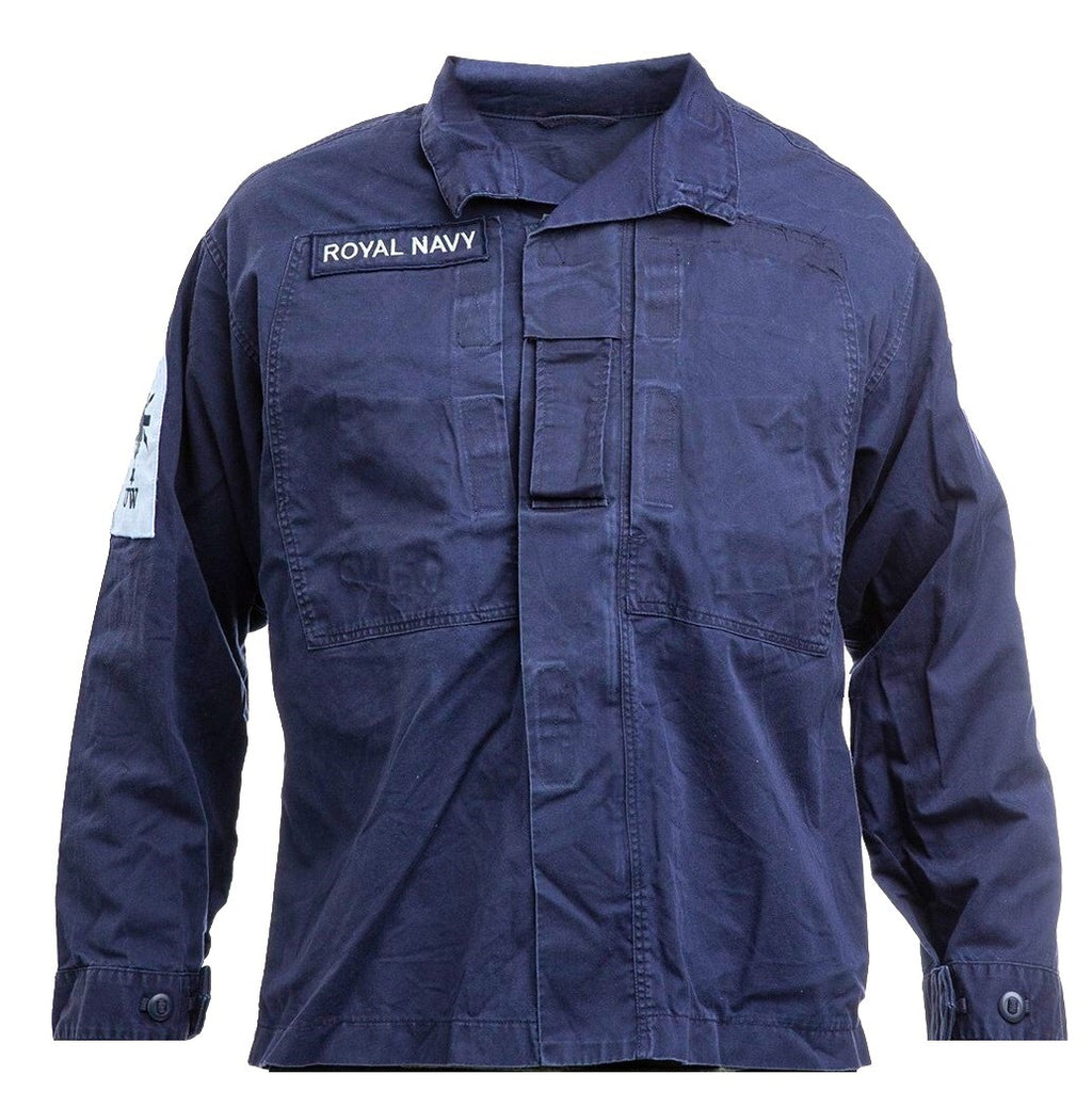 RN Combat Jacket Naval Warm Weather FR Fire Resistant British Navy Blue Grade 1