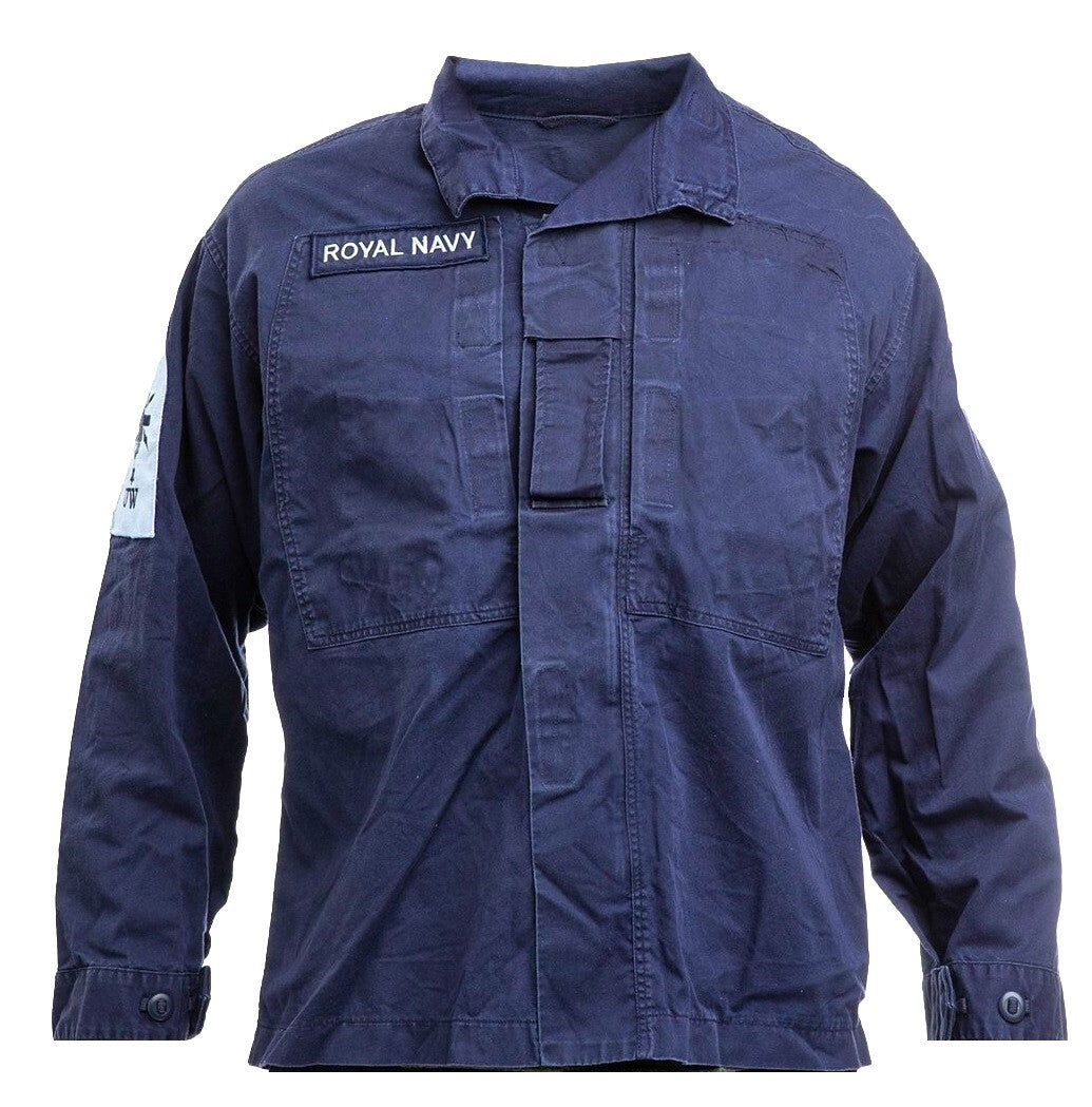 RN Combat Jacket Naval Warm Weather FR Fire Resistant British Navy Blue Grade 1