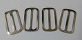 Genuine British Made Chrome Small Belt Strap Slider Adjusters X4 STD128