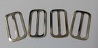 Genuine British Made Chrome Small Belt Strap Slider Adjusters X4 STD128