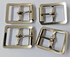 Genuine Specification 5/8" Nickel Plated Small Roll Buckles x 4 NEW
