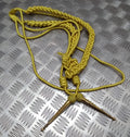 Bahrain Ceremonial Aiguillette Officers Lanyard Metallic Gold Insignia Tip Ends