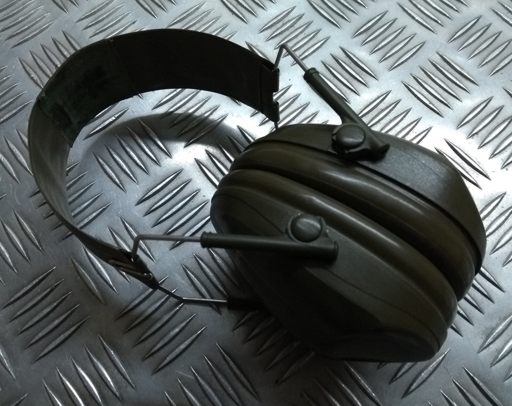 Army Ear Defenders Green Protectors Fold Away British NSN Specification EN352