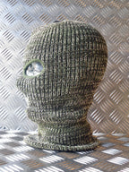 Brand New Three (3) Hole Balaclava / Beanie Hat - Very Warm - Green Camouflage