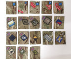 British Army TRF Patches on MTP Blanking Panels Various - Used