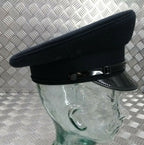 British Made Officers Captains Style Peaked Visor Blue Cap Assorted Sizes - NEW