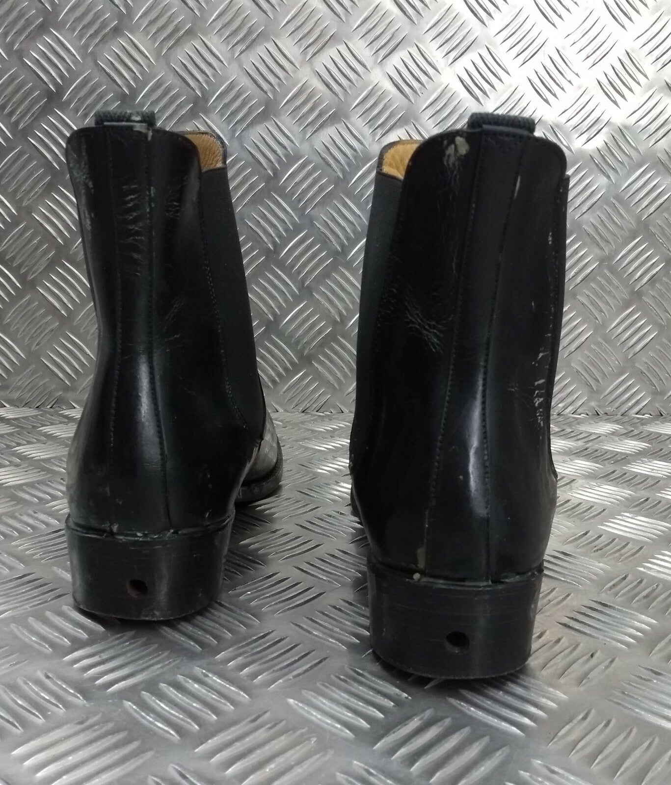 Genuine British Officers Chelsea Boots Black Leather Ceremonial Parade
