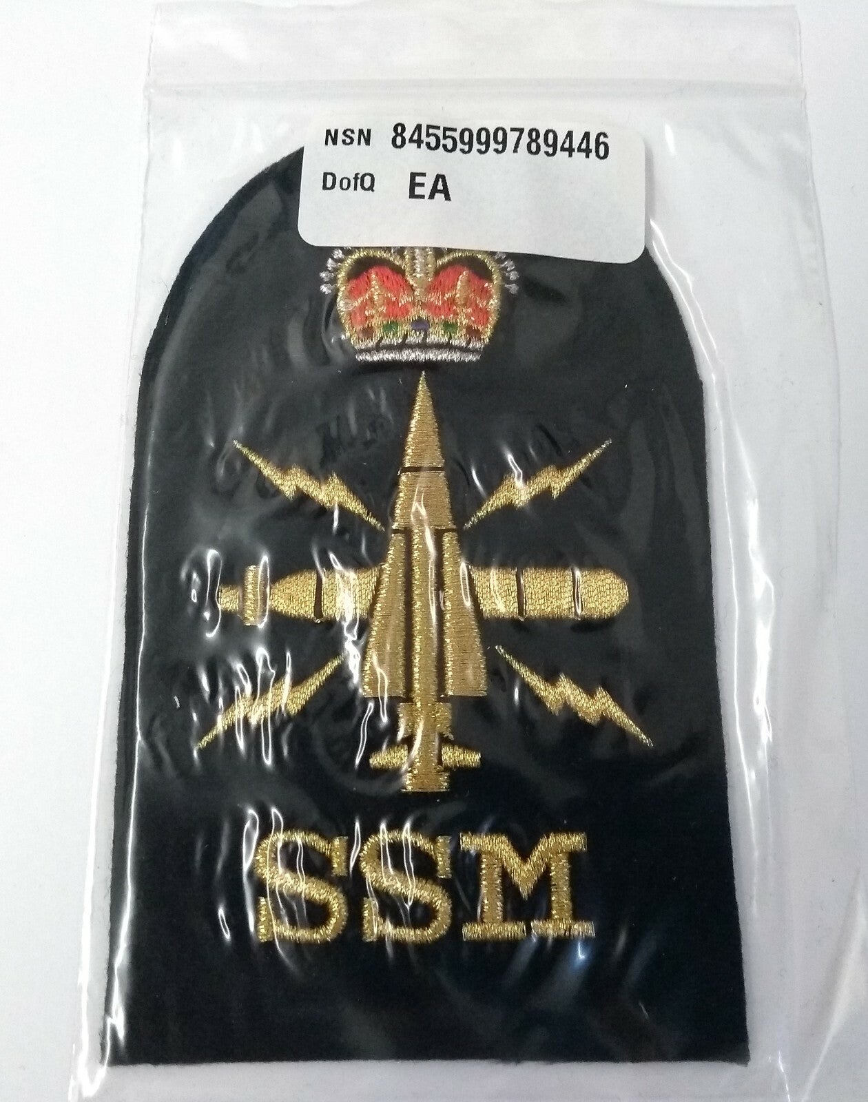 Naval SSM Badge Qualification Specialist Submariner Sensor Petty OFC (PO)