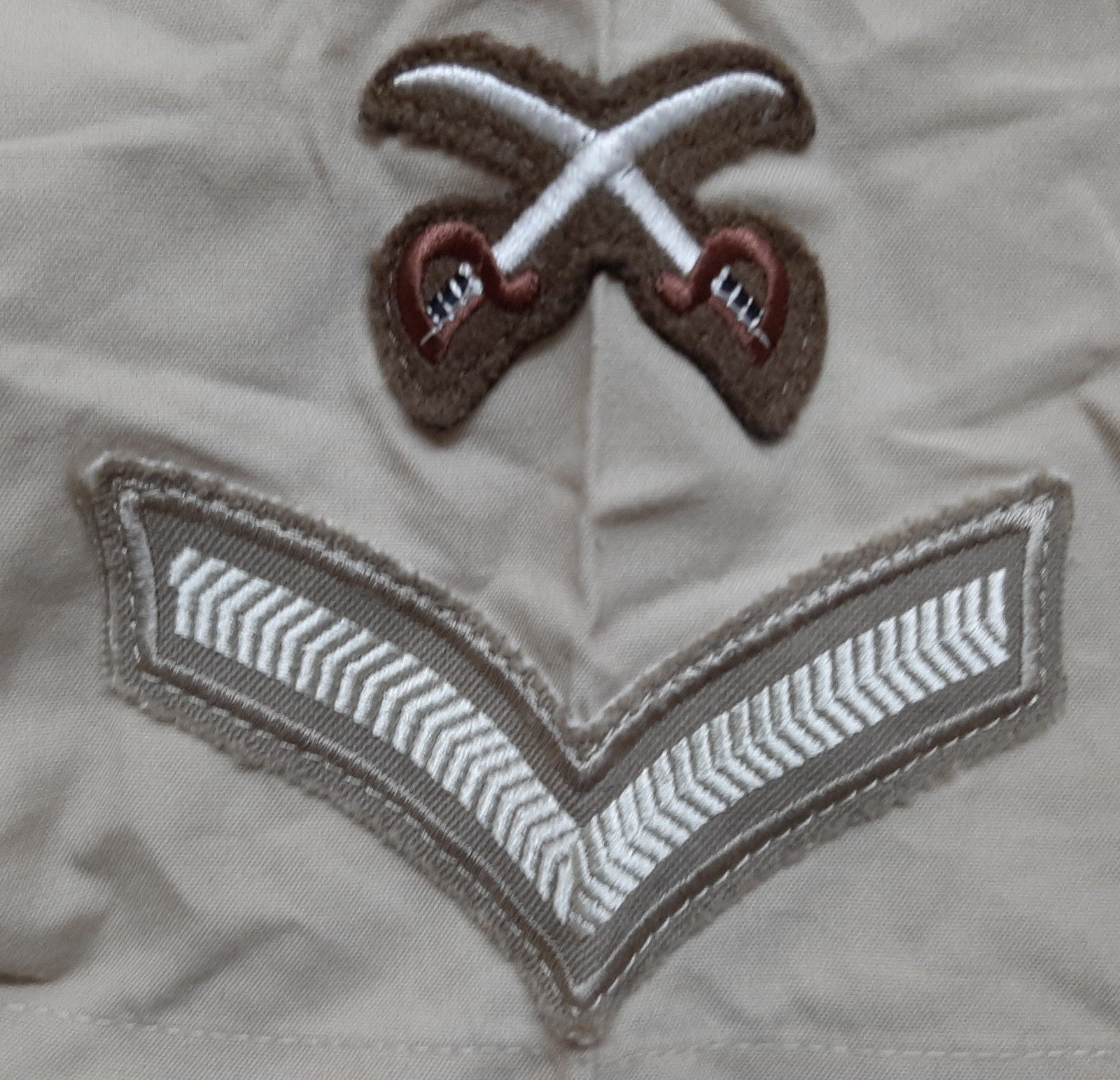 Lance Corporal Shirt British Army FAD Shorts Sleeve L CPL / PTI Insignia 37cm