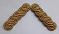 Officers Shoulder Cords British Made 3 Ply Gold Coloured Cord Army Pattern