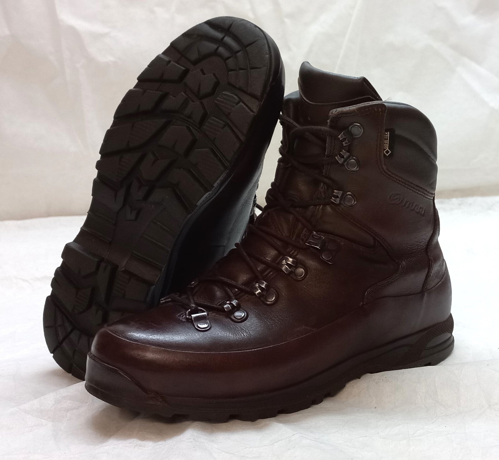 British Army Style ITURRI Cold & Wet Weather GTX Leather Combat Boots Brown
