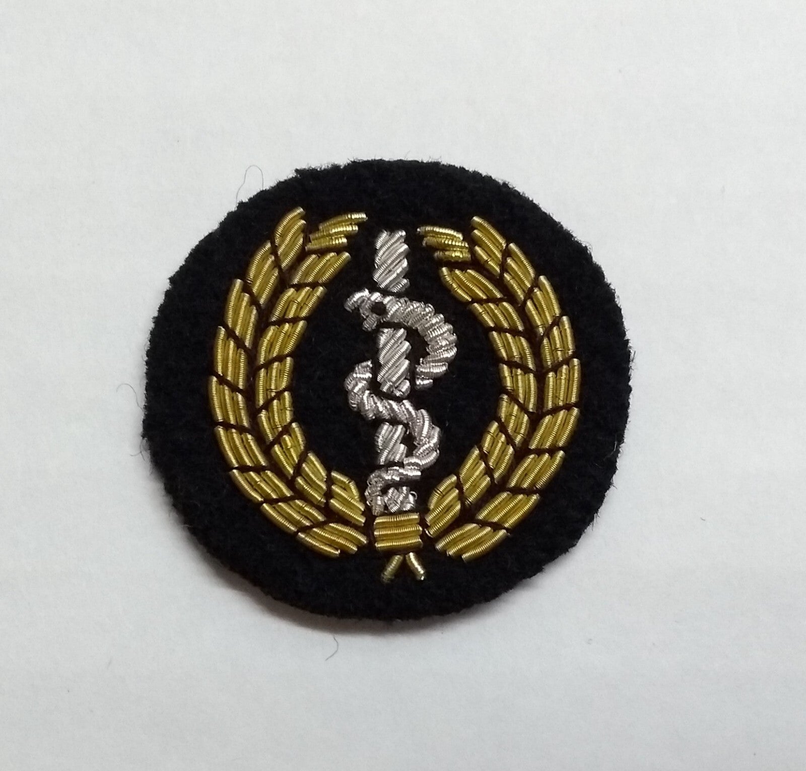 Mess Kit Badge Medic / RAMC Paramedic British Army Hand Embroidered Arm Patch