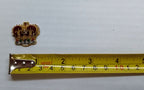 Army Crowns Gold & Silver Gilt Crimson Padding Hand Embroidered Insignia 3/4"