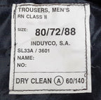 Class 2 Trousers Naval Pattern Mens CII RN Bell Bottom (Flares) Size 80/72/88cm