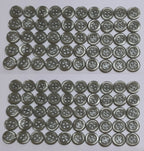 Buttons 100 Vintage 4 Hole for Dress Shirts Pearlesque Light Green 11.2mm NOS
