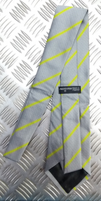 Grey & Yellow Striped Tie - NEW