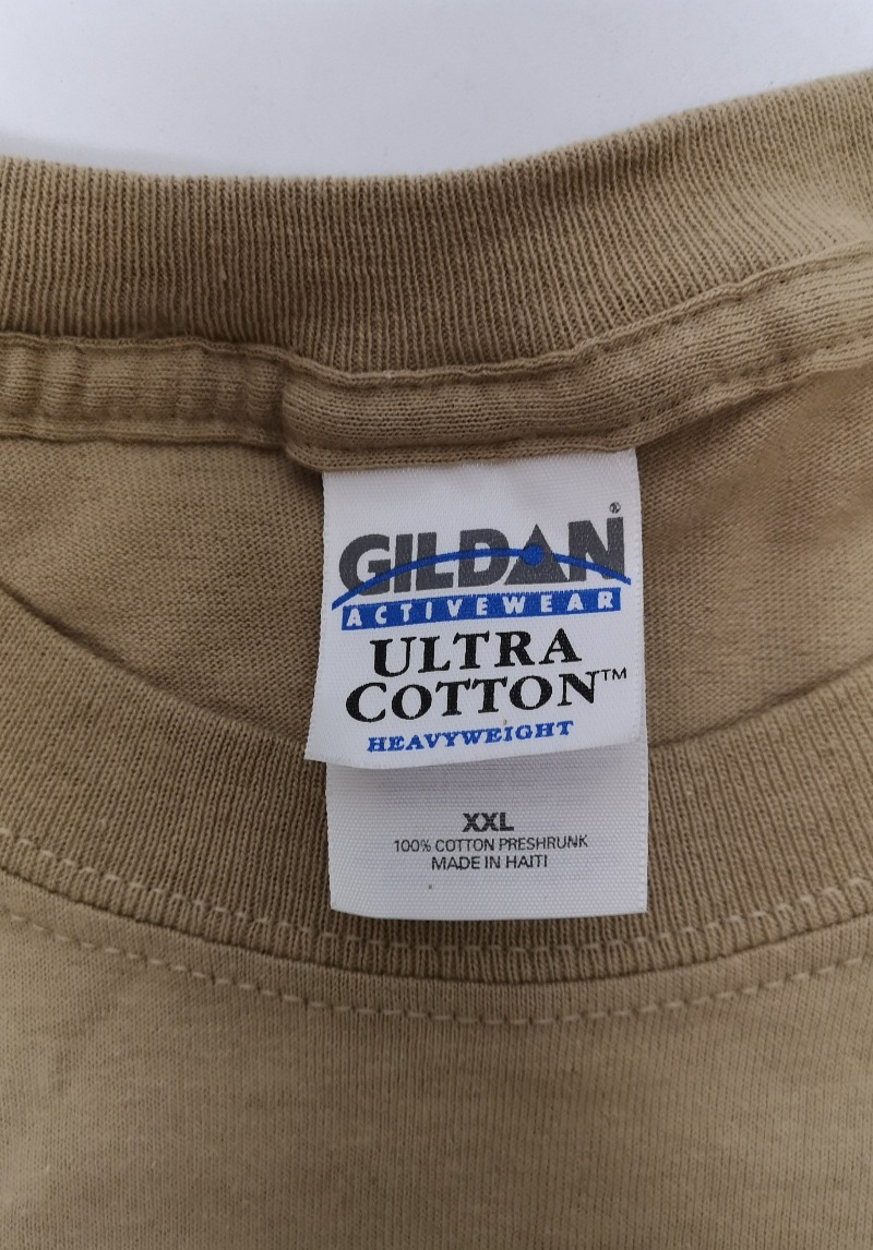 OP Cotton T-Shirt TELIC FEB 03 Symbol Beige Sand Colour Size XXL