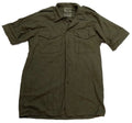Vintage Combat Army Style Shirt British Dress Pinched Short Sleeve 16.5