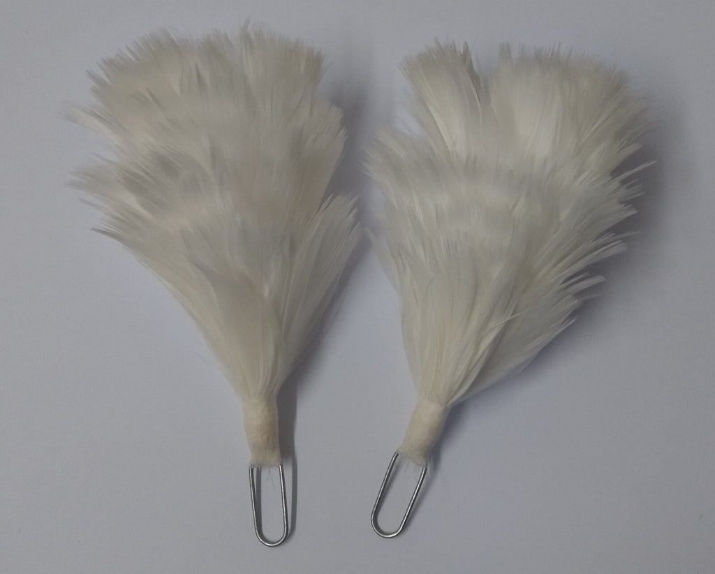 Plumes Army Issue White Hackles For Balmoral Glengarry & Various Headwear