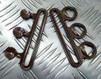 Genuine British Nurses Replacement Ball Belt Buckle Set Bronze NRS1