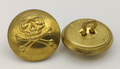 17th/21st Lancers Brass Buttons Size 36L x5