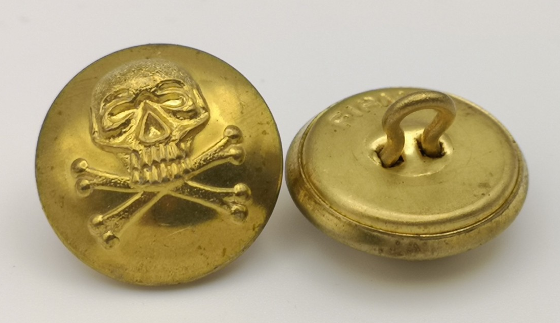 17th/21st Lancers Brass Buttons Size 36L x5