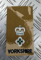 Genuine British Army Desert Camo Yorkshire Rank Slide Various Ranks