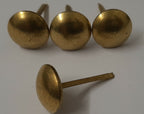 Vintage Buttons Half Dome Split Pin Brass Coloured 1/2" Two Prong X4 ASBT302