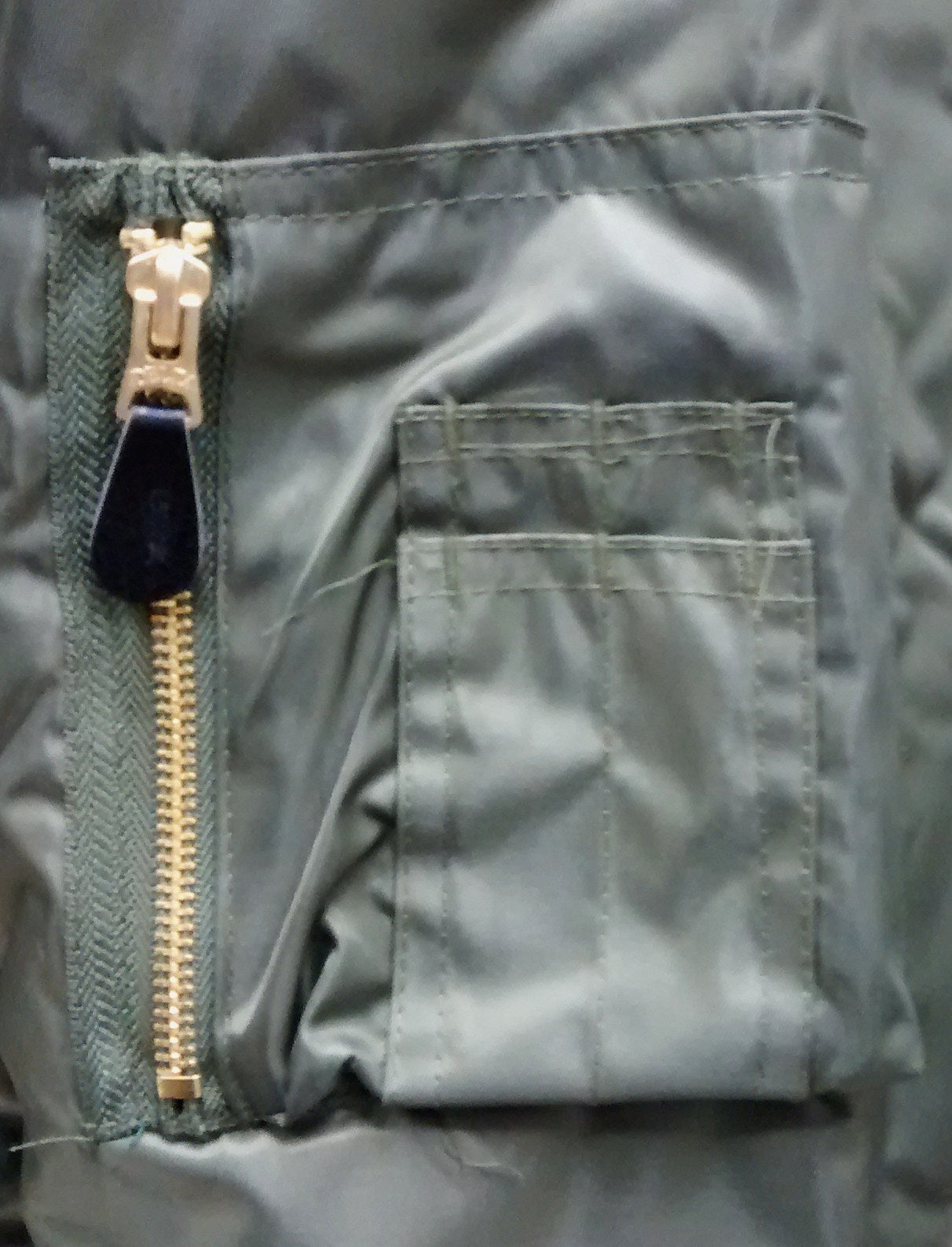 MA1 US Military Style Bomber Jacket Green OD - NEW