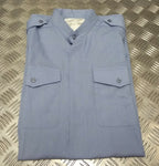 RAF Royal Air Force Chaplains Shirt Short Sleeve Stand Up Collar Light Blue 39cm NEW
