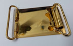62mm Gilt Buckle Plate type Buckle Set No Insignia British Issue NEW