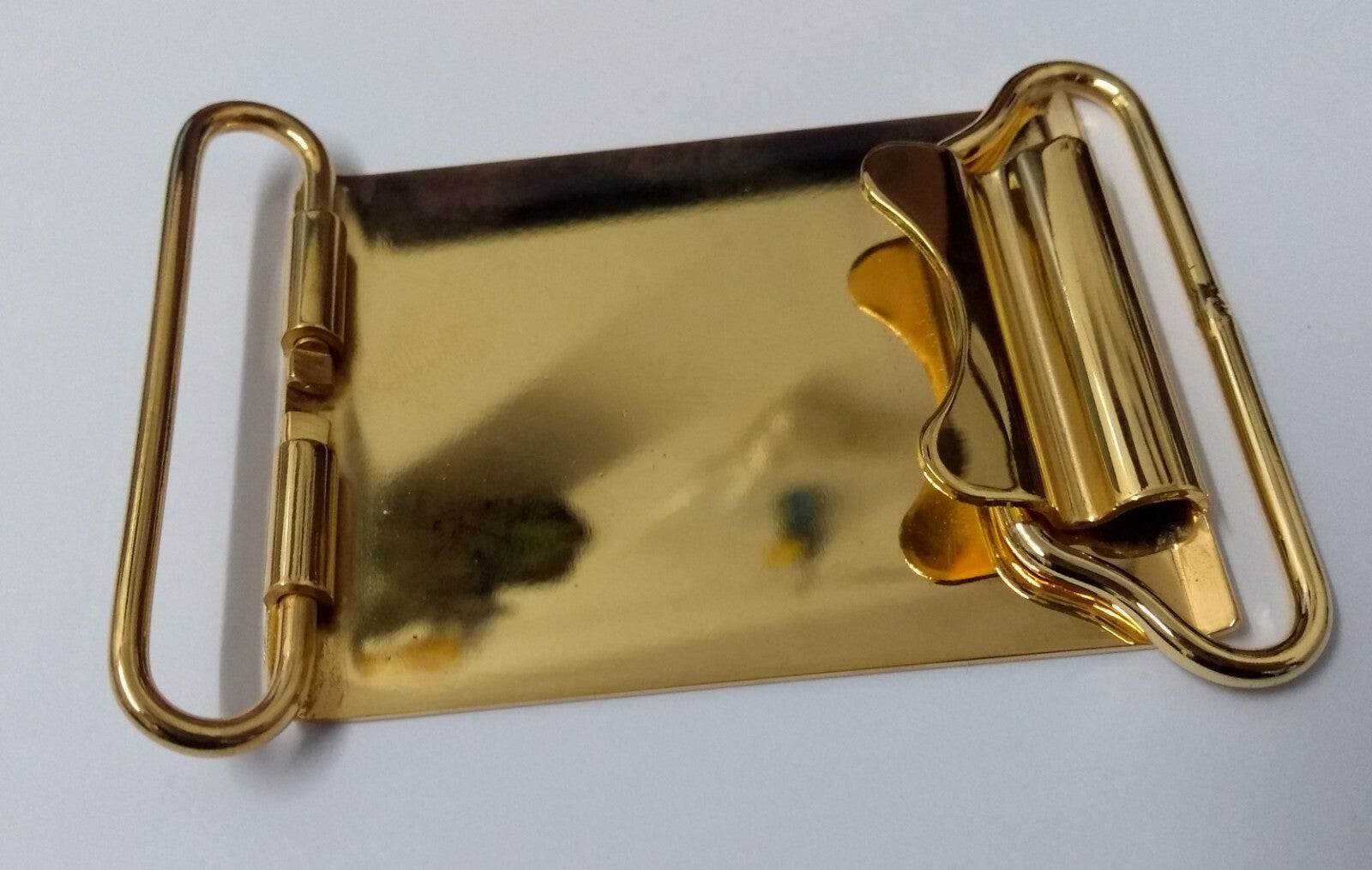 62mm Gilt Buckle Plate type Buckle Set No Insignia British Issue NEW