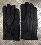 Style Black Leather Soft Lined 3 Dart Parade Gloves All Sizes
