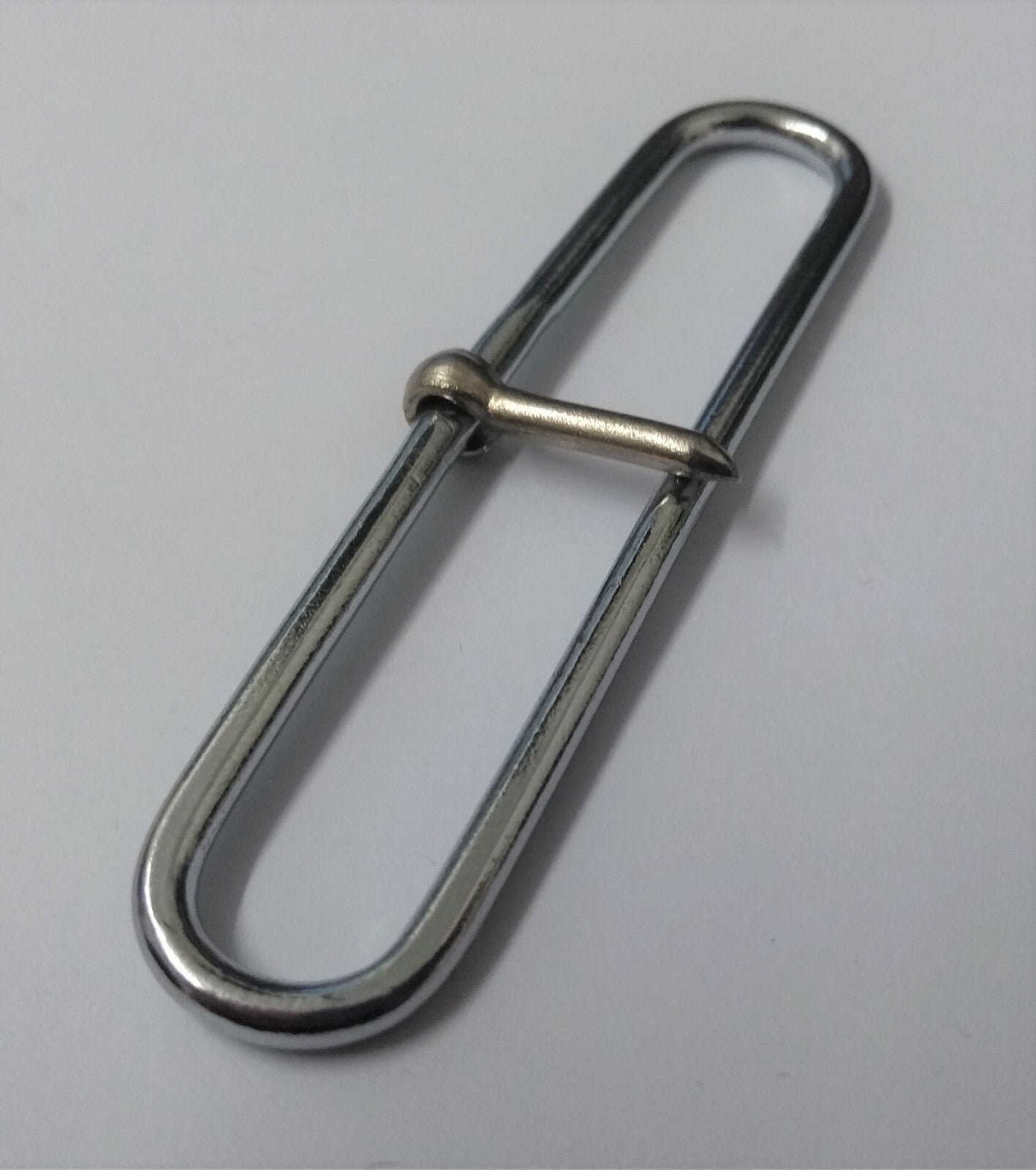 Nickel Plated Parade Belt Prong Slider Adjuster 2 1/2"