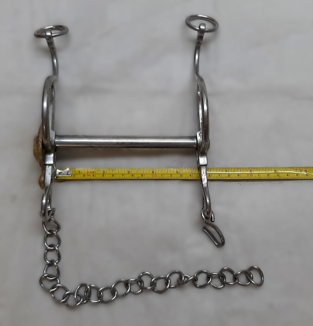 H Cav Horse Bit British Army Issue The Life Guards Chrome Mouthpiece & Insignia