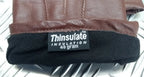 Brown Leather 3 Dart Gloves with 3M Thinsulate Soft Lining Size 10 - NEW