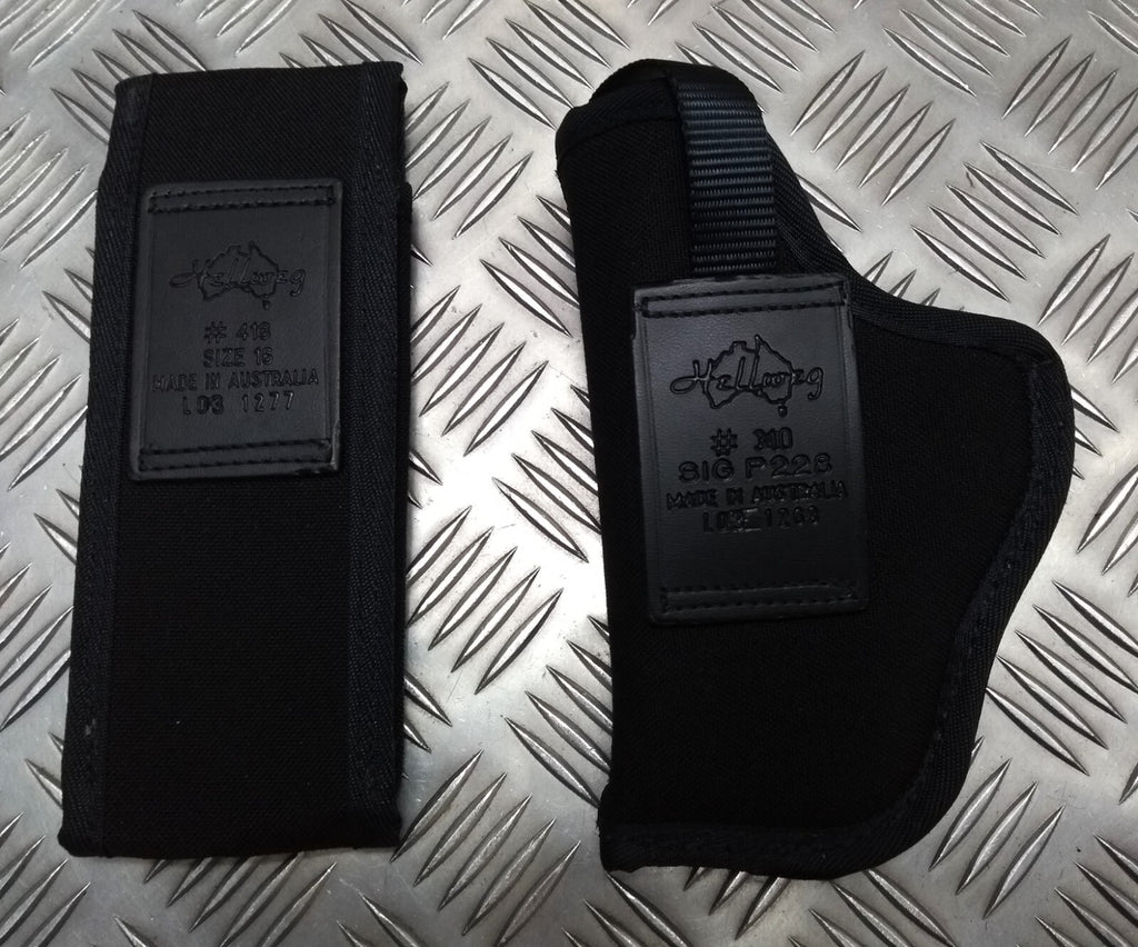 Hellweg Holster Sig P228 & Belt Pouch #418 Size 16 Cordura Heavy Duty Webbing