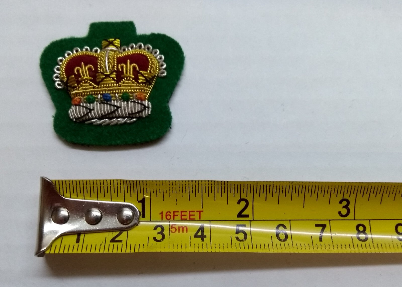 Staff Sergeant Crown No1 Intelligence Corps British Army Hand Embroidered Patch