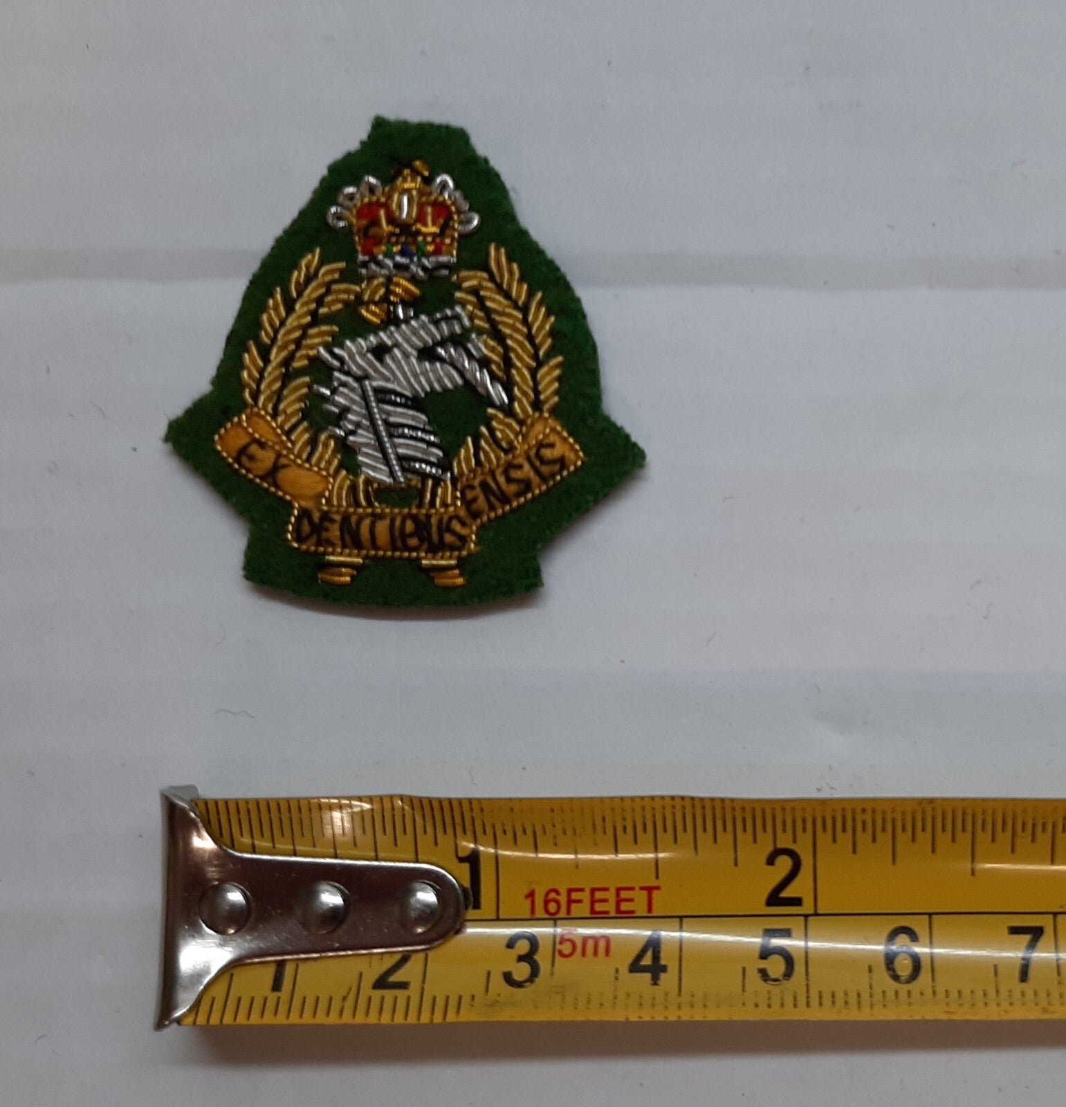 RADC Collar Badges British Army Dress Hand Embroidered Royal Dental Corps 1 Pair