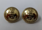 Genuine British Royal Navy RN Officers Rope Dress Buttons 30L 19mm x 2 ASBT50
