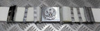 Abu Dhabi Belt White Nylon With Buckle For Ceremonial & Parade Duties