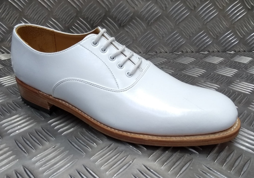 Naval Issue Shoes White Leather Parade / Uniform Dress Mens British Royal Navy