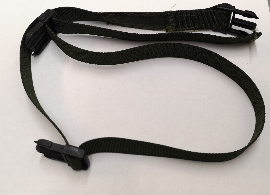 British Issue Green Utility Strap Side Pouch Yoke OD IRR 3 male buckles