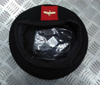Style Wool Beret H&S Black With Eagle Badge Size 59cm NEW