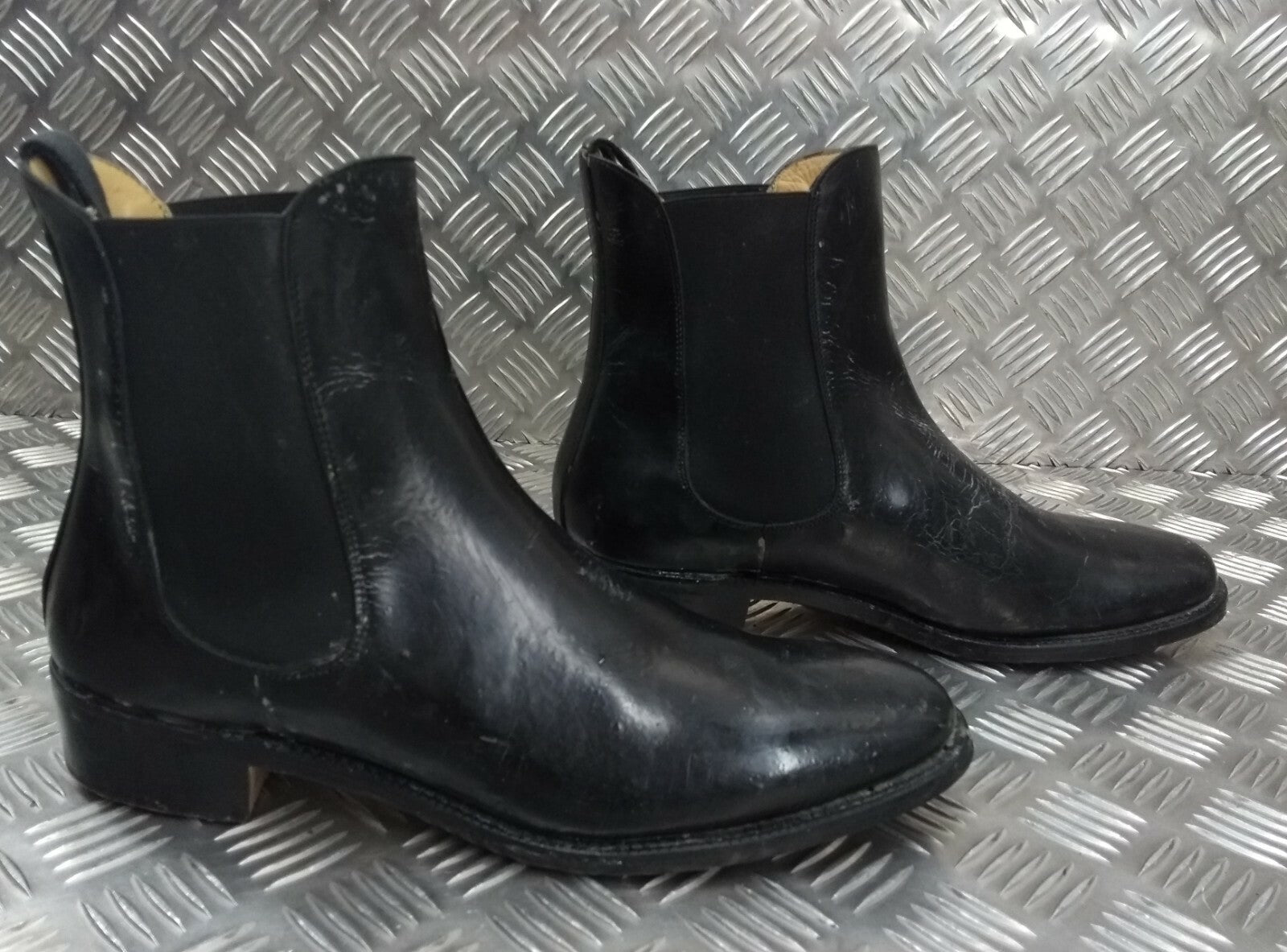 Genuine British Officers Chelsea Boots Black Leather Ceremonial Parade