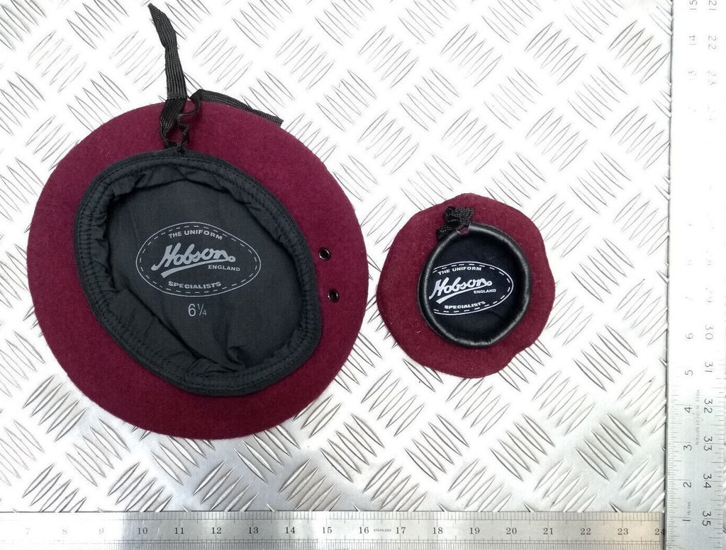 Miniature Genuine Hobson London Maroon Wool Bonnet Beret