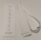Plain White Cotton Marcella Batswing Bow Tie by Budd Shirtmakers London