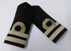 Naval Officers Lieutenant Uniform Shoulder Boards Epaulette Black & Faded Detail